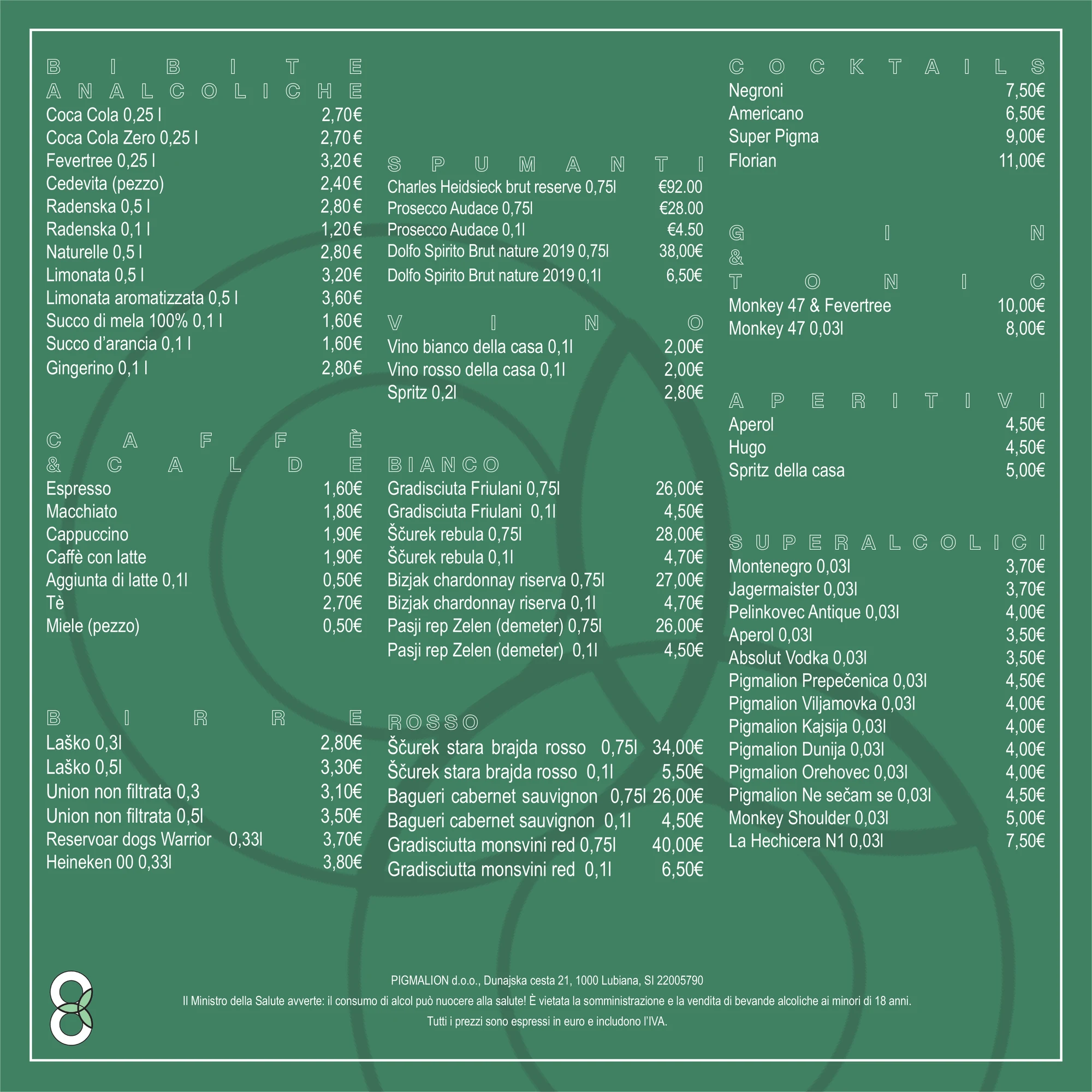 Super Osmica menu - pagina 2